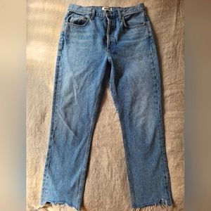 Agolde Riley Hi Rise Crop Jeans Size 28
